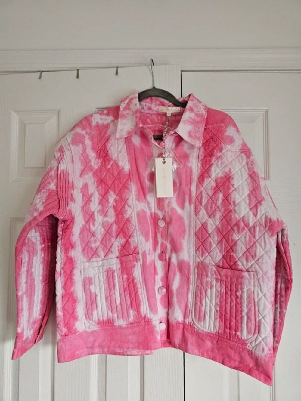 LoveShackFancy Adelade Jacket Hibiscus Large
